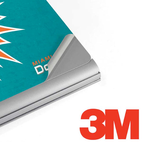 NFL Miami Dolphins Distressed- Aqua Surface Book 2 15in Skin