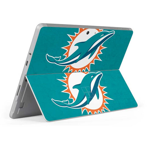 NFL Miami Dolphins Distressed- Aqua Surface Go Skin