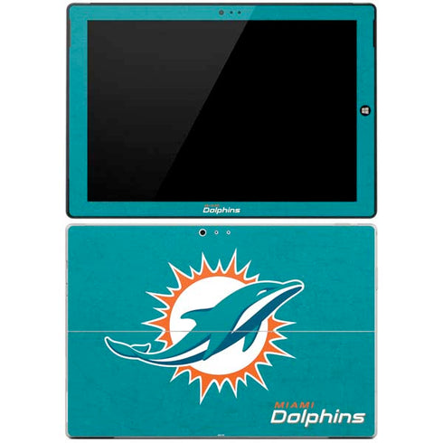 NFL Miami Dolphins Distressed- Aqua Surface Pro 3 Skin