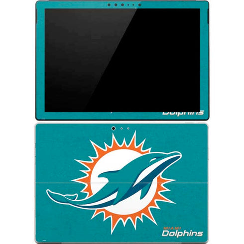NFL Miami Dolphins Distressed- Aqua Surface Pro 4 Skin