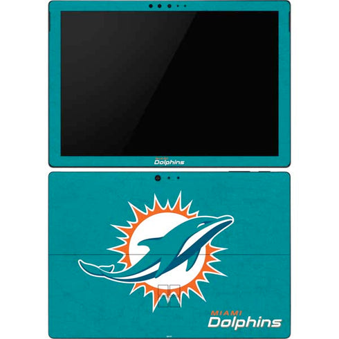 NFL Miami Dolphins Distressed- Aqua Surface Pro 6 Skin