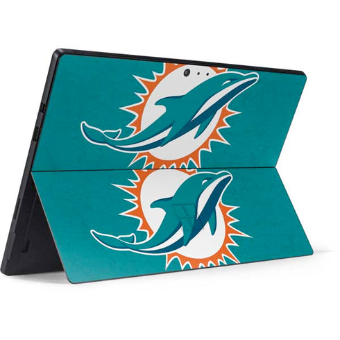 NFL Miami Dolphins Distressed- Aqua Surface Pro 6 Skin