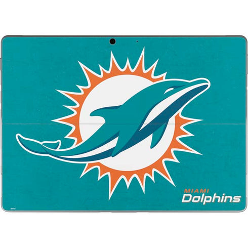 NFL Miami Dolphins Distressed- Aqua Surface Pro 8 Skin