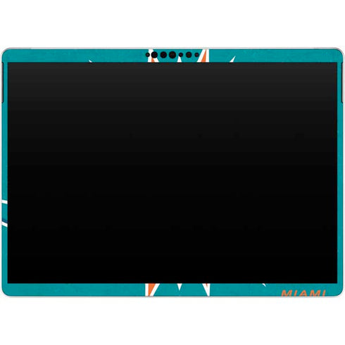 NFL Miami Dolphins Distressed- Aqua Surface Pro 8 Skin