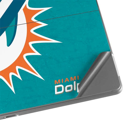 NFL Miami Dolphins Distressed- Aqua Surface Pro 8 Skin