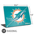 NFL Miami Dolphins Distressed- Aqua Universal Laptop 13in (10.6 x 7.6in) Skin