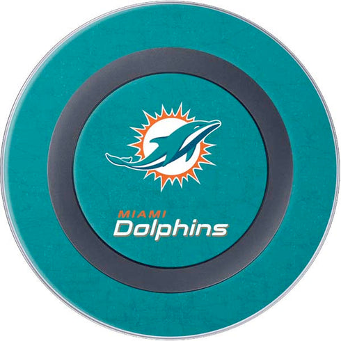 NFL Miami Dolphins Distressed- Aqua Wireless Charger Skin
