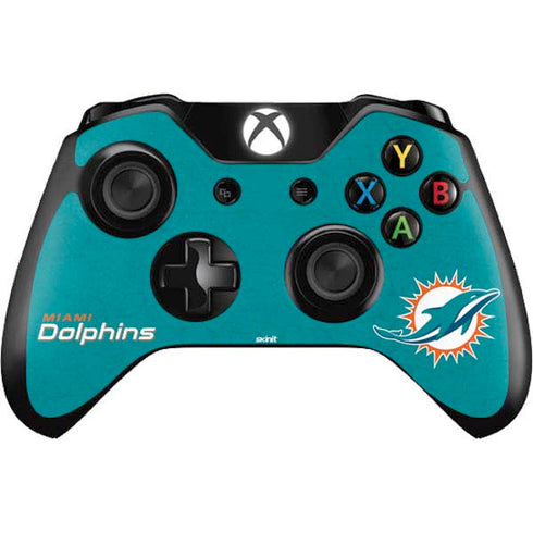 NFL Miami Dolphins Distressed- Aqua Xbox One Controller Skin