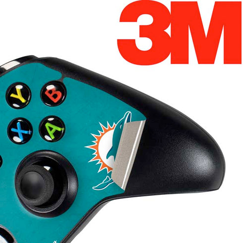 NFL Miami Dolphins Distressed- Aqua Xbox One Controller Skin