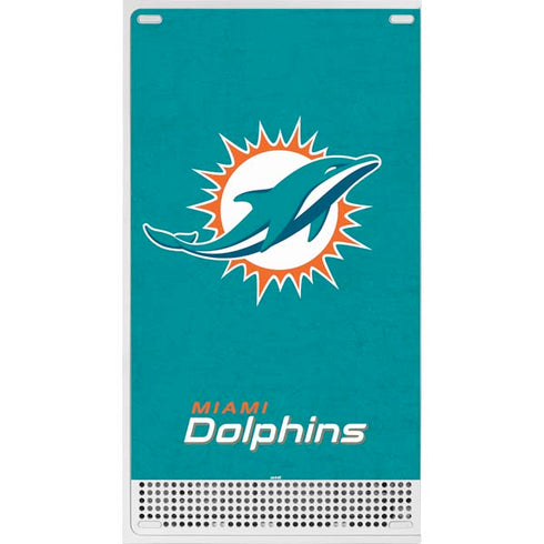 NFL Miami Dolphins Distressed- Aqua Xbox Series S Bundle Skin