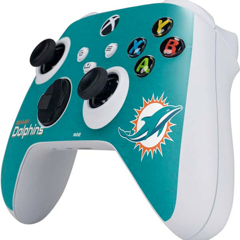 NFL Miami Dolphins Distressed- Aqua Xbox Series S Controller Skin