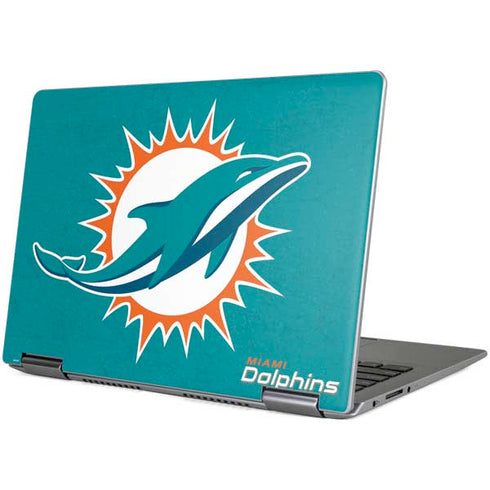 NFL Miami Dolphins Distressed- Aqua Yoga 710 14in Skin