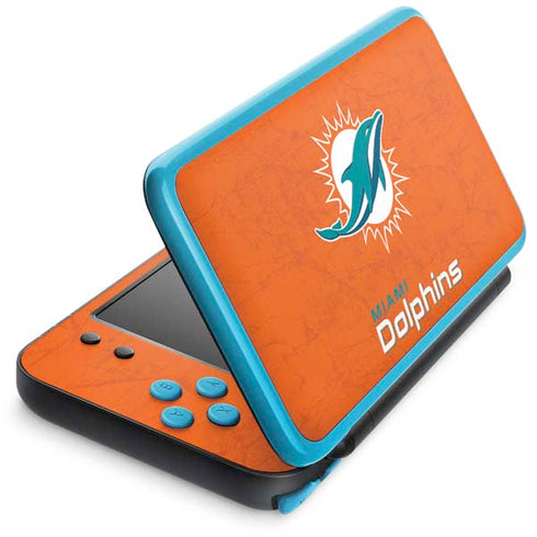 NFL Miami Dolphins Distressed- Orange Nintendo 2DS XL (2017) Skin