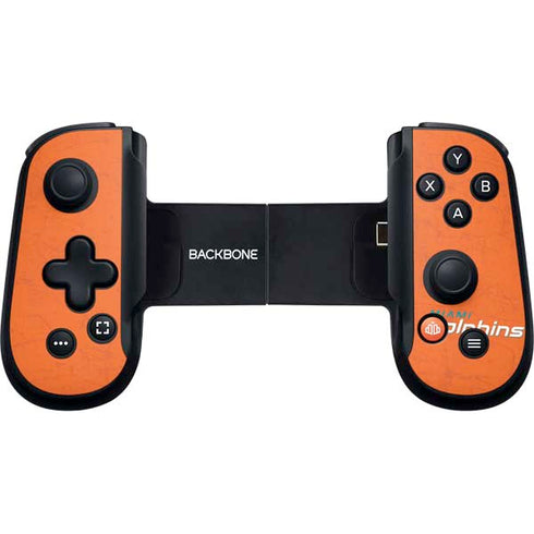 NFL Miami Dolphins Distressed- Orange Backbone One for iPhone Game Controller Skin