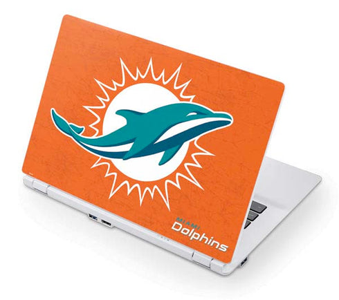 NFL Miami Dolphins Distressed- Orange Acer Chromebook Skin