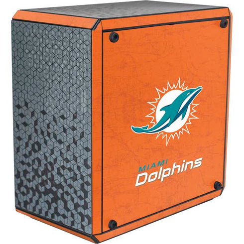 NFL Miami Dolphins Distressed- Orange Cooler Master MasterBox Q300L Mini Tower Skin