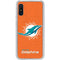NFL Miami Dolphins Distressed- Orange Galaxy A10e Clear Case
