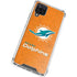 NFL Miami Dolphins Distressed- Orange Galaxy A12 Clear Case