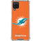 NFL Miami Dolphins Distressed- Orange Galaxy A12 Clear Case