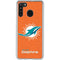 NFL Miami Dolphins Distressed- Orange Galaxy A21 Clear Case