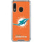 NFL Miami Dolphins Distressed- Orange Galaxy A30 Clear Case