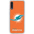 NFL Miami Dolphins Distressed- Orange Galaxy A50 Clear Case