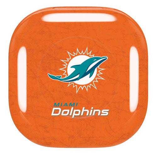 NFL Miami Dolphins Distressed- Orange Galaxy Buds Pro Skin