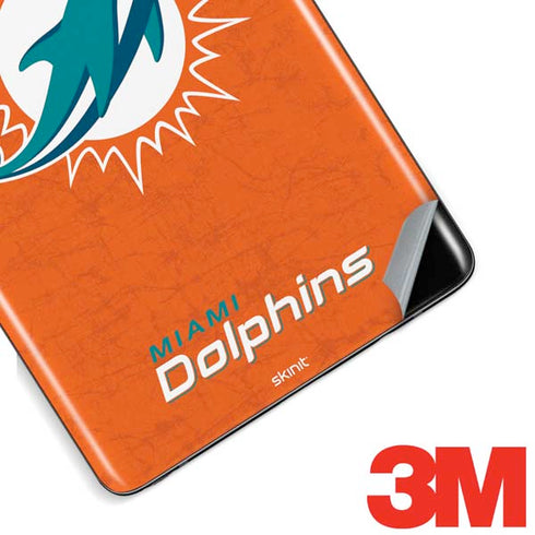 NFL Miami Dolphins Distressed- Orange Galaxy Note 8 Skin