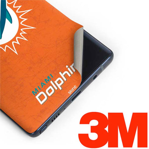 NFL Miami Dolphins Distressed- Orange Galaxy Note 9 Skin
