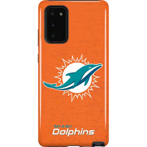 NFL Miami Dolphins Distressed- Orange Galaxy Note20 5G Pro Case