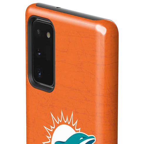 NFL Miami Dolphins Distressed- Orange Galaxy Note20 5G Pro Case