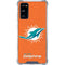 NFL Miami Dolphins Distressed- Orange Galaxy S20 FE Clear Case
