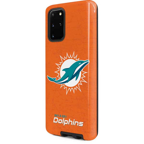 NFL Miami Dolphins Distressed- Orange Galaxy S20 Plus Pro Case
