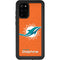 NFL Miami Dolphins Distressed- Orange Galaxy S20 Plus Waterproof Case