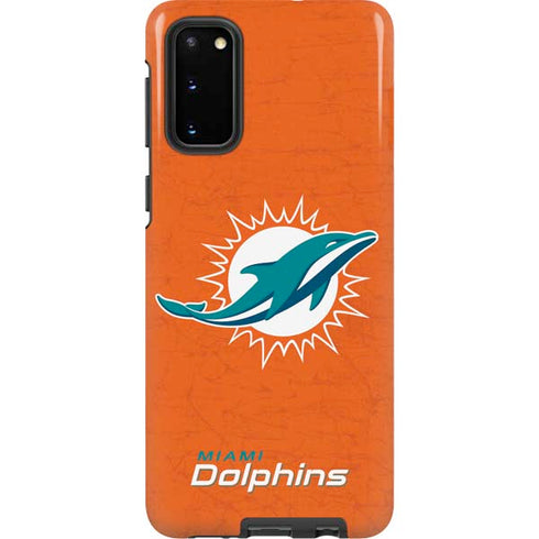NFL Miami Dolphins Distressed- Orange Galaxy S20 Pro Case