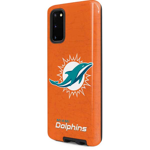 NFL Miami Dolphins Distressed- Orange Galaxy S20 Pro Case
