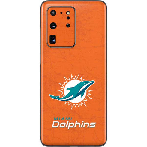 NFL Miami Dolphins Distressed- Orange Galaxy S20 Ultra 5G Skin