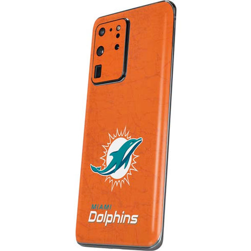NFL Miami Dolphins Distressed- Orange Galaxy S20 Ultra 5G Skin