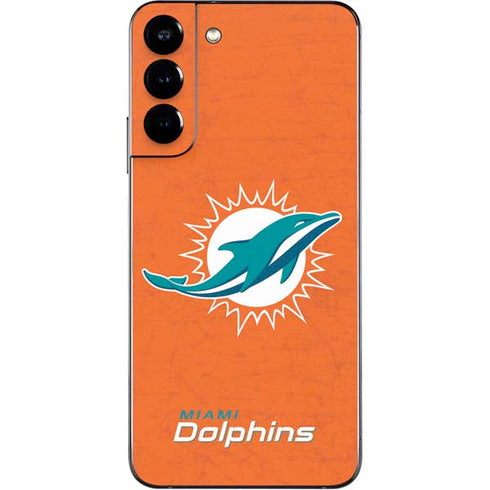 NFL Miami Dolphins Distressed- Orange Galaxy S22 Plus Skin
