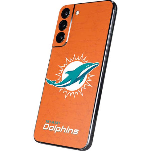 NFL Miami Dolphins Distressed- Orange Galaxy S22 Plus Skin