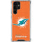 NFL Miami Dolphins Distressed- Orange Galaxy S22 Ultra Clear Case