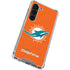 NFL Miami Dolphins Distressed- Orange Galaxy S23 Clear Case