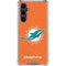 NFL Miami Dolphins Distressed- Orange Galaxy S23 FE Clear Case