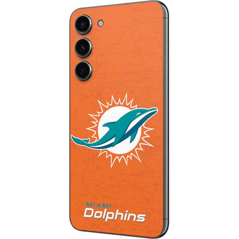 NFL Miami Dolphins Distressed- Orange Galaxy S23 Plus Skin