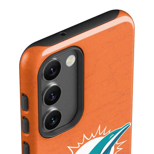 NFL Miami Dolphins Distressed- Orange Galaxy S23 Pro Case