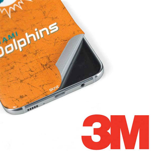 NFL Miami Dolphins Distressed- Orange Galaxy S8 Skin