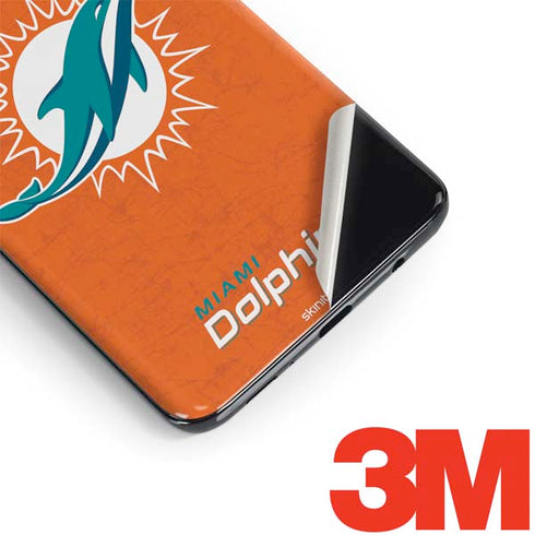 NFL Miami Dolphins Distressed- Orange Galaxy S9 Skin