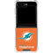 NFL Miami Dolphins Distressed- Orange Galaxy Z Flip5 5G Clear Case