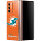 NFL Miami Dolphins Distressed- Orange Galaxy Z Fold2 5G Skin