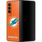 NFL Miami Dolphins Distressed- Orange Galaxy Z Fold3 5G Skin